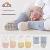 Anti-slip Insulating Infant Socks - Rubber Sole, Seamless Mid-calf Cotton for Learning To Walk