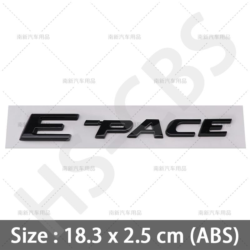 1 Pezzo 3D ABS E-pace F-Pace Lettere Logo Auto F-type F E Type Pace Bagagliaio Posteriore Emblema Badge Adesivi Portellone Accessori Styling Auto