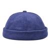 Einfarbige Corduroy Minimalistische Unisex Krempenlose Mütze Winddichte Beanie Melonenhautmützen, Vermieter Hüte, Hip Hop Hüte, Runde Hüte