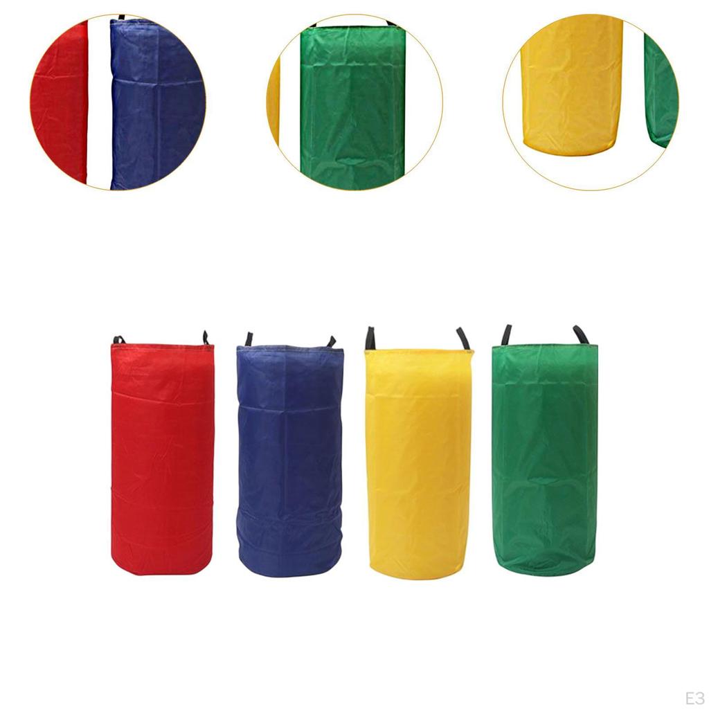 4 Stück Kartoffelsackhüpfen Säcke Sporttag Spiele Bunt für Kinder und Erwachsene Hüpfen