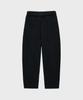 NOIRER Cotton Whipcord Washed Curved Pants (Black)