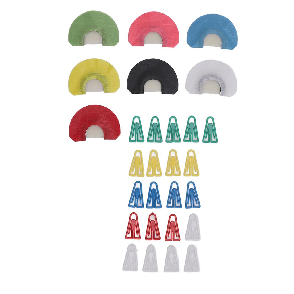 Turkey Mouth Call 7 Colors Realistic Sound Easy to Use Comfortable Diaphragm Mouth Calls Set for Outdoor