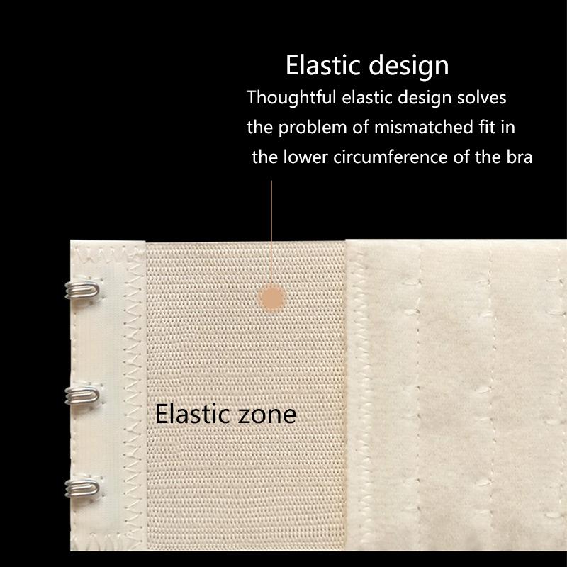 Bra Accessories 2Pcs Buckles Hook Women Bra Extender Strap 3 Rows Adjustable Belt Buckle Extension Strap Hook Clip Expander