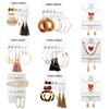 17KM Boho Shell Acrylic Drop Earrings for Women Brinco Gold Rattan Dangle Earring Set Boucle Doreille Femme Fashion Jewelry