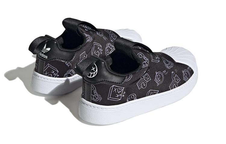 LEGO x Adidas Originals SUPERSTAR 360 Low top Skateboard Shoes Black White Children Aged 3 7 Years Old HQ4101