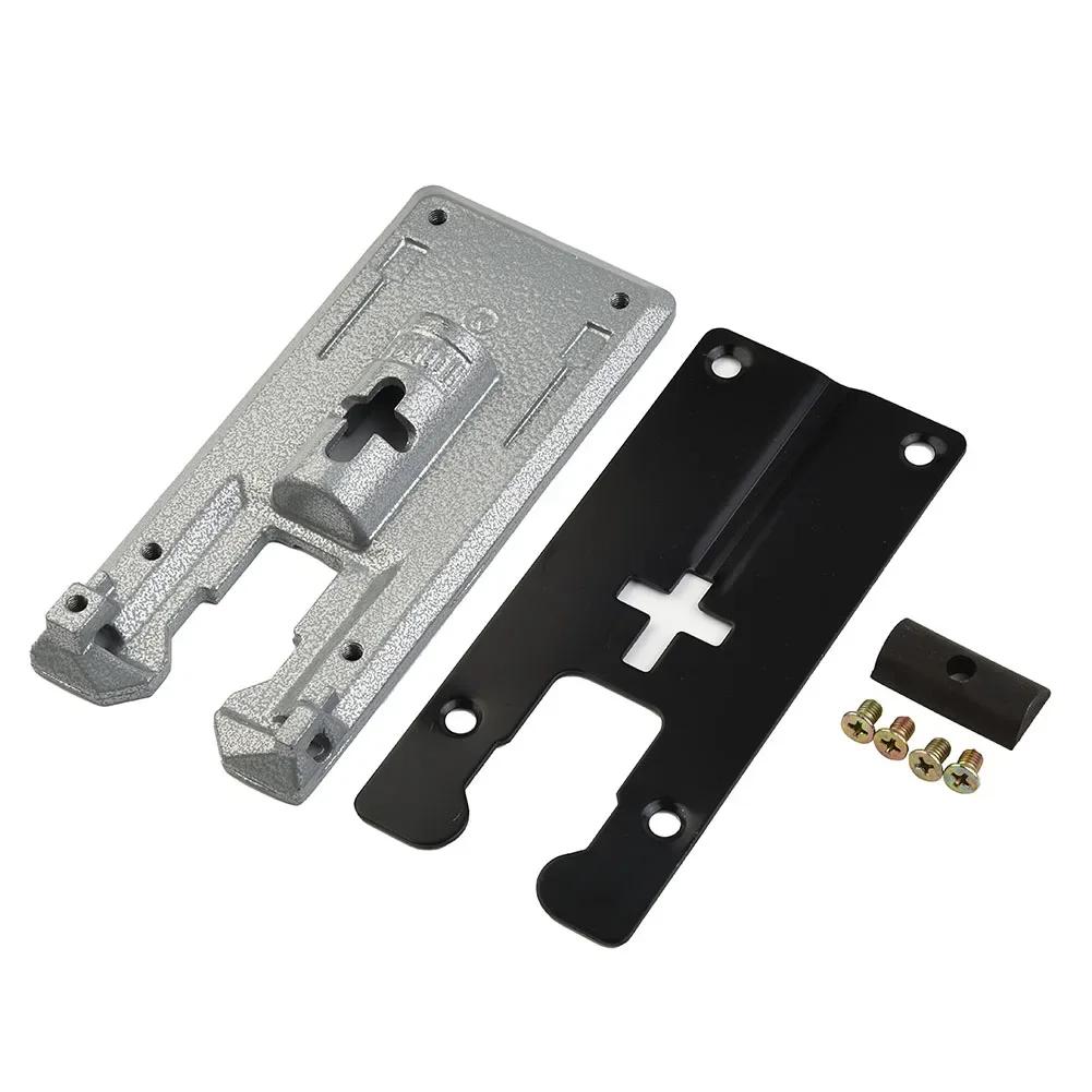 New Practical Useful Jig Saw Machine Fittings Replace With Screws 1 Set Accessoires Aluminum/Iron Black+silver
