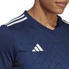 adidas T Shirts Men's Blue V Neck Moderate Straight Fit HR2631
