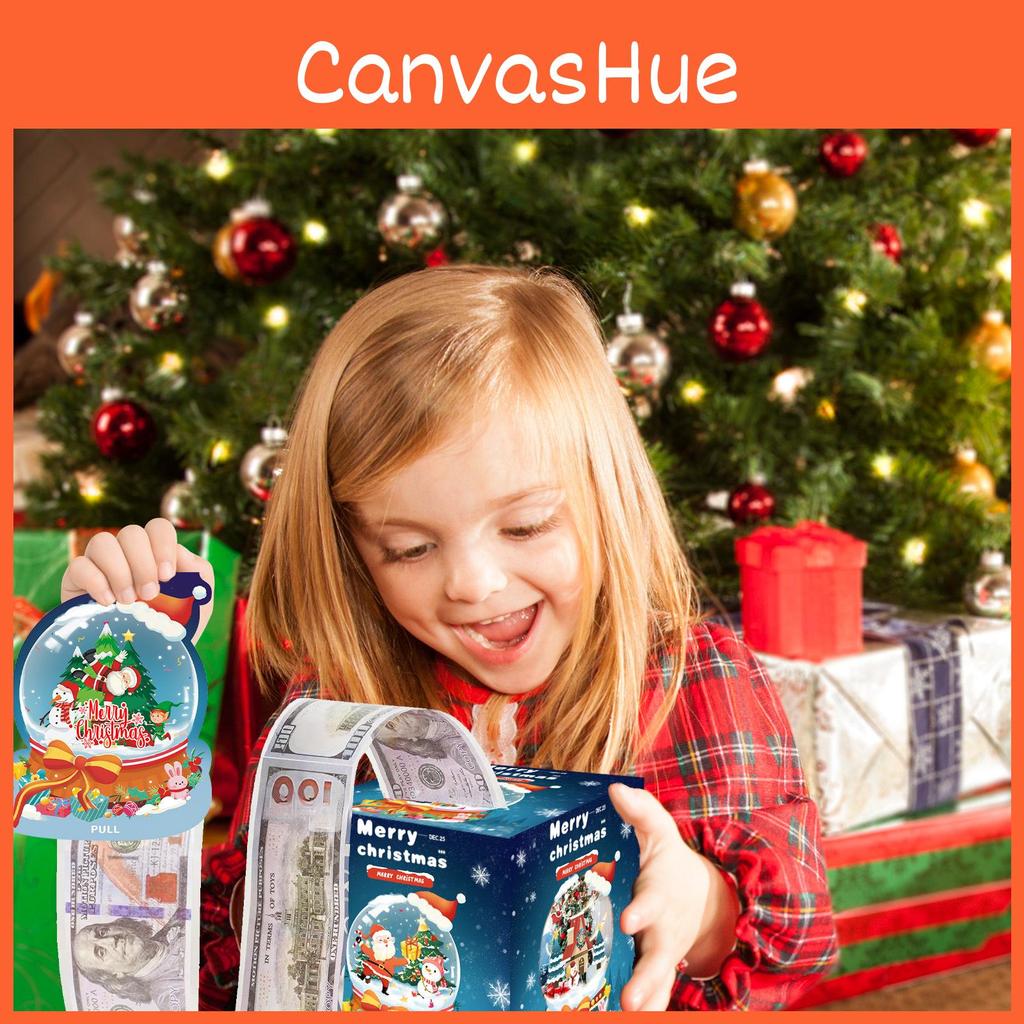 Themed Christmas Blue Crystal Ball Pattern Gift Box Atmosphere Decoration Prop