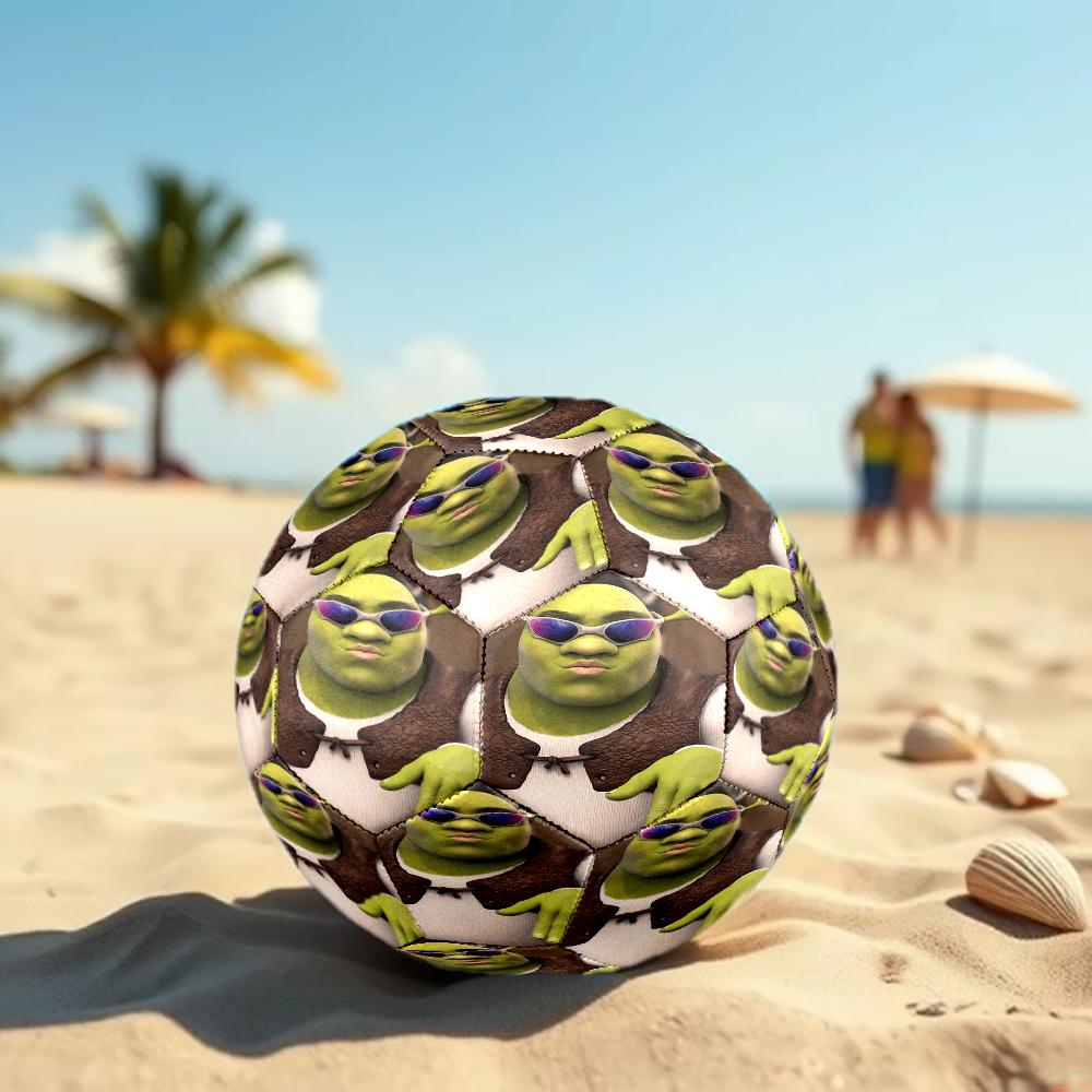 Shrek Theme Size 5 Soccer Ball, Suitable for Both Indoor and Outdoor Matches, a Gift Suitable for Everyone.