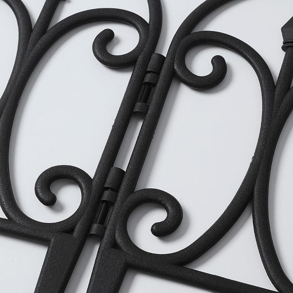 5Pcs Plastic Garden Fence 60x30cm Black Edging Border for Lawn Flower Bed