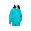 Nike Sportbekleidung Club Fleece Übergroßes Kapuzensweatshirt mit durchgehendem Reißverschluss Kinder Oberteile Kaktusgrün Weiß FD2931345