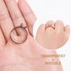 8 Pieces Invisible Ring Size Adjusters Invisible Clip Guard Resizer Clear Guard Ring Sizer Fit for Man Woman Loose Ring