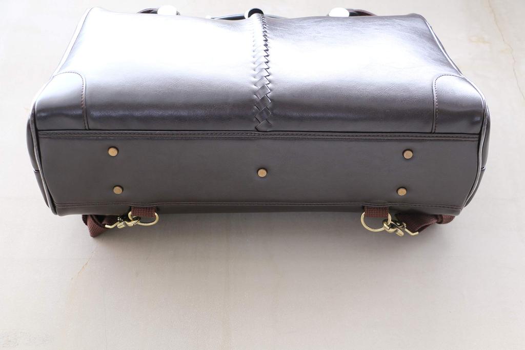 Dulles Horizontal L Rucksack, passend für [Yota] Tasche aus japanischem Leder, Größe: Y-0002 (Synthetischer Griff, Schokolade)