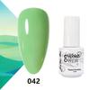 GELPOLISH Nail Art Set: Base, Top Coat, Transparent & White Gel Polishes