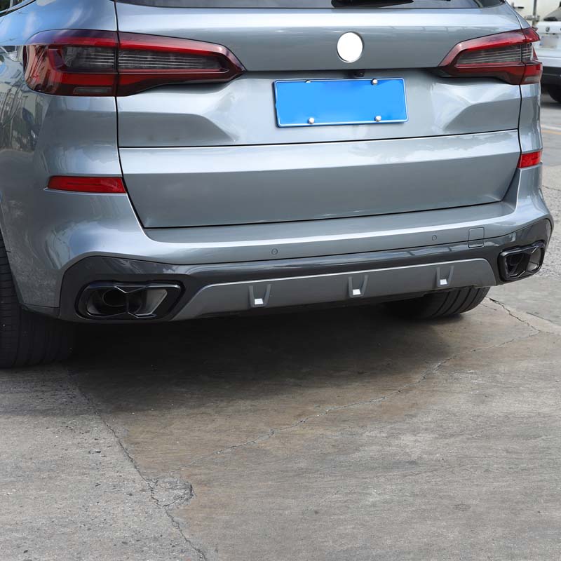 Stainless steel Car Pipe Throat Exhaust Outputs Tail Frame Trim Cover For BMW X5 G05 X6 G06 X7 G07 2019-2026 (M60) Accessories