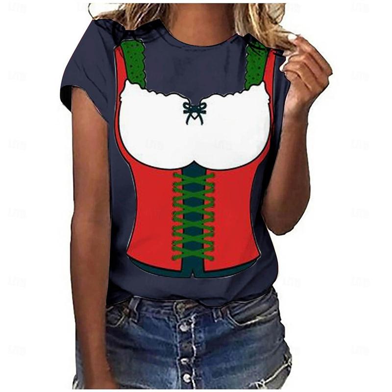 Oktoberfest Beer T-shirt Women 3D Printing Graphic Short Sleeve O-neck T Shirt Party Casual Fashion Funny Tee Top Summer