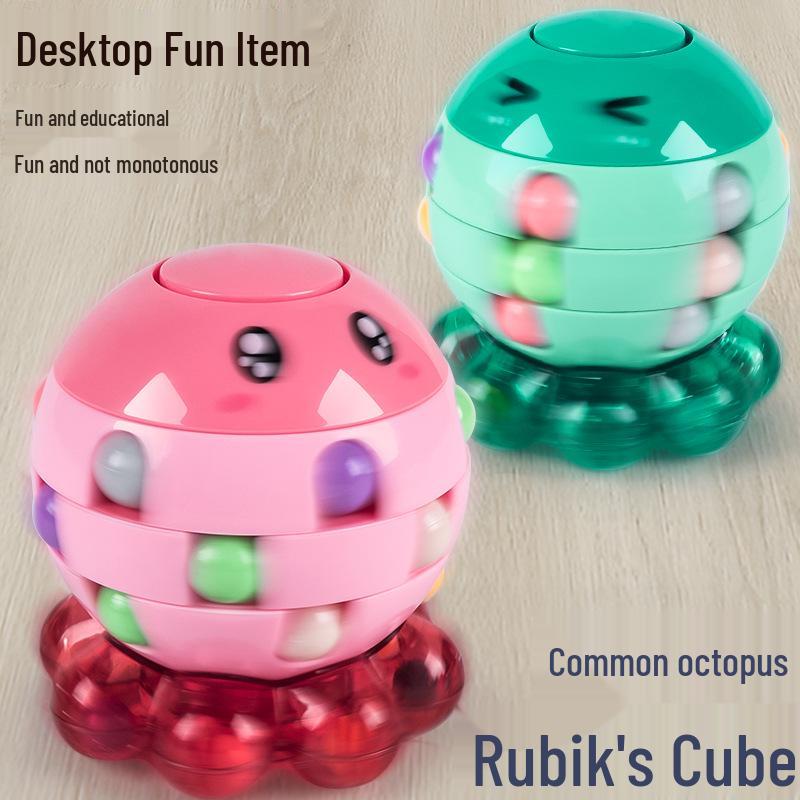 Free Shipping: Children's Little Octopus Magic Bean Cube - Educational Decompression Toy