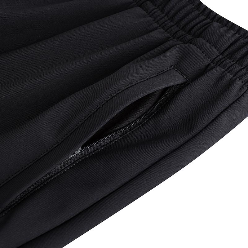 Anta KT Series Basketball Training Loose Fit Cuffed Solid Color Simple Versatile Knitted Sports Long Pants Men Bottoms Black 152541317P-1