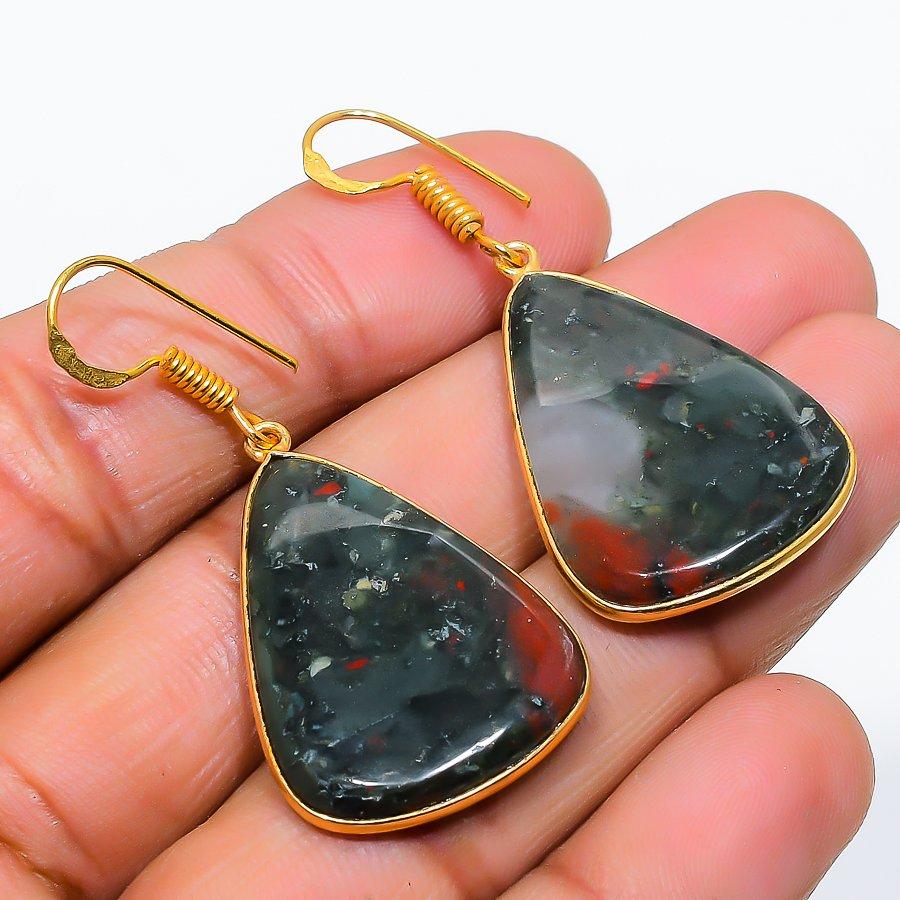 

Boulder Opal Gemstone 925 Solid Sterling Silver Jewelry Earring 1.77 GK-5869