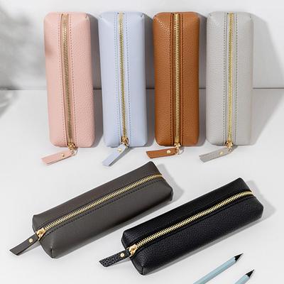 Weiche Leder Brille Tasche Tragbare Make-up Aufbewahrungstasche Geldbörsen Badezimmerartikel Waschtasche Reise Reißverschluss Kosmetiktasche Sonnenbrillenetui