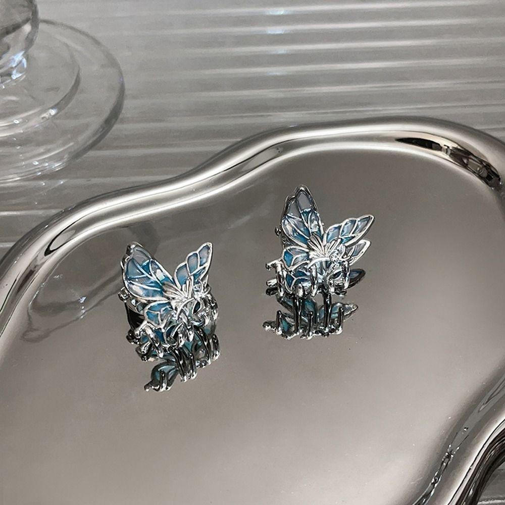 Hollow Animal Hair Clip Y2k Butterfly Hairpin Elegant Mini Butterfly Hair Claw Party