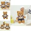 Teddy Bear Plush Toy With Short Faux Fur For Girls Birthday Gift