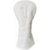 1pc Golf Club Head Cover Or 3pcs Golf Club Covers for Driver 3 Wood and Hybrids - White Golf Driver Headcover Fairway Wood Head Cover Hybrid