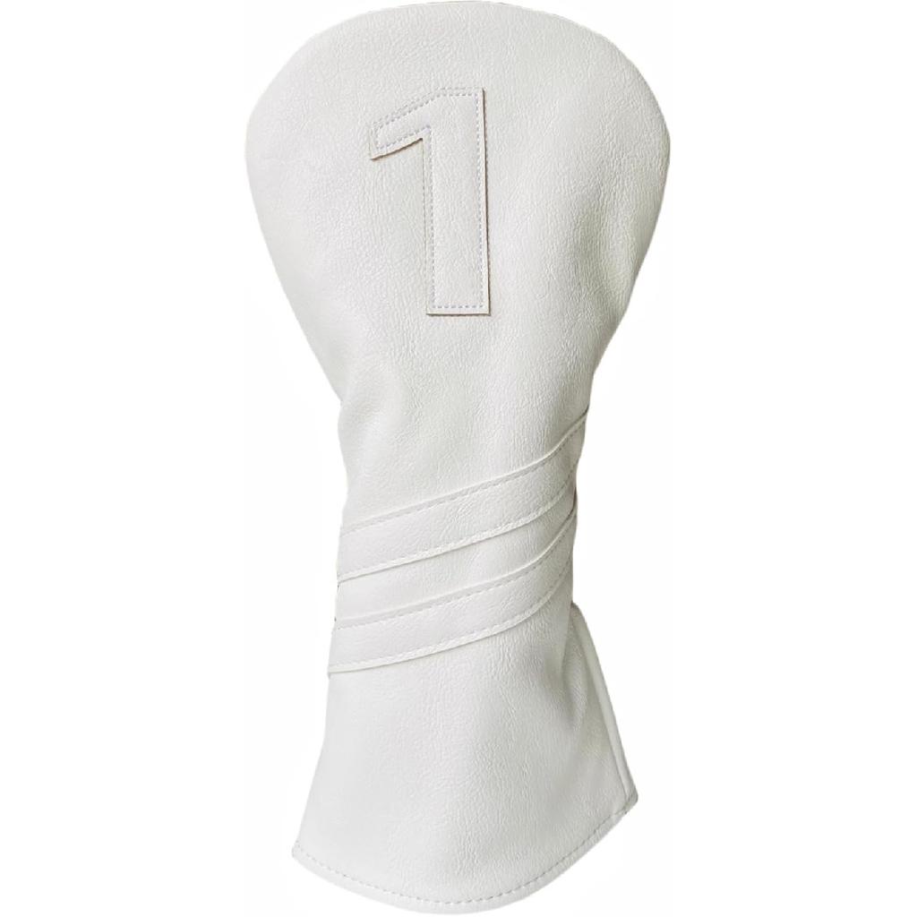 1pc Golf Club Head Cover Or 3pcs Golf Club Covers for Driver 3 Wood and Hybrids - White Golf Driver Headcover Fairway Wood Head Cover Hybrid