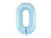 Foil Balloon Number 0, 86Cm, Light Blue
