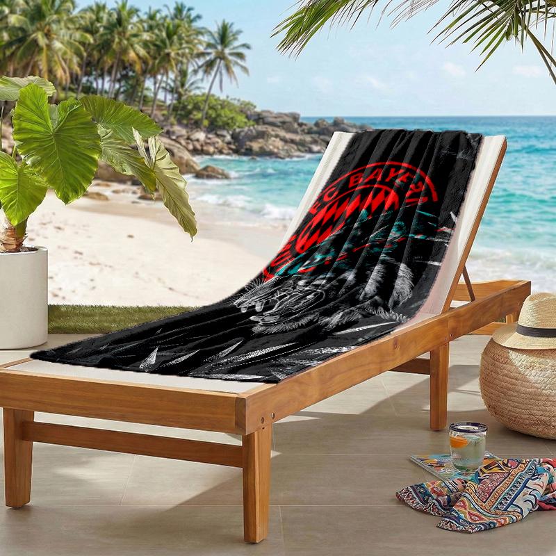 Bayern Football Fashion Beach Towel: Ideal for Summer Adventures Soft, absorbent and quick drying suitable for swimming and bathing