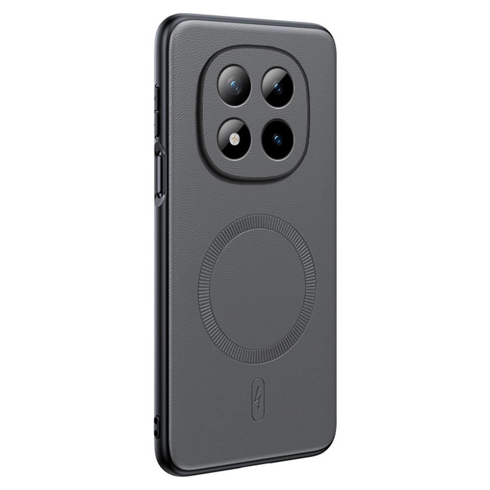 Für Xiaomi Redmi Note 15 Pro 4G (Global) Magnetische Hülle Lederbeschichtete TPU + PC Handyhülle