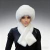 Winter Thickened for Keep Warmth Hat Scarf Two-piece Set Women Windproof Thick Warm Neck Wrap Solid Color Ear Protection Mongolian Hat