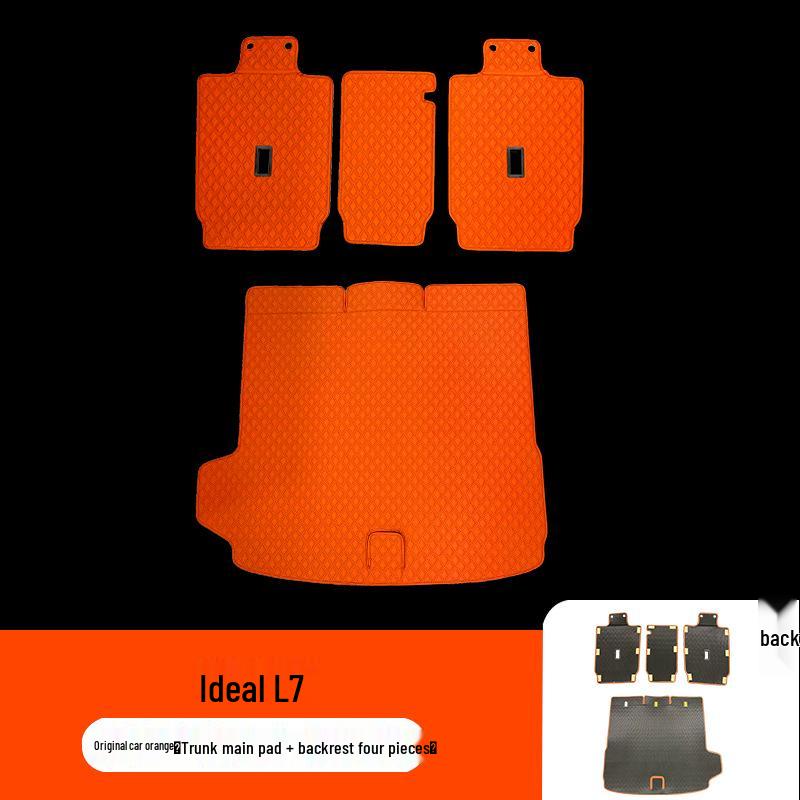 Ideal L7 Bagaj Paspası: Araba İçi için Tam Çevre Arka Bagaj Paspası, Orijinal Araba Rengine Uygun