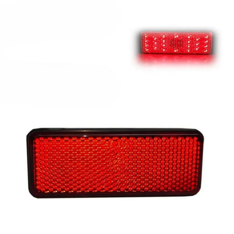 Motorcycle Reflective Plate Scooter Quad Rectangle Reflective Plate Warning Reflector for Universal Pit Dirt Bike Yamaha