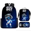 Cosmic Robot Peripheral Backpack, Youth and Primary School Students Schoolbag, Pencil Bag 3-piece Set