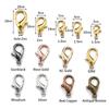 100pcs 10-18mm Carabiner Clasps for Jewelry Making Components DIY Lobster Clasp Bracelet Necklace Hooks Chain Closure Keychain