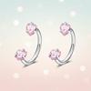 2 PCS Elegant Nose Ring C Shaped Zirconia Cartilage Helix Earrings Piercing Jewelry Stainless Steel Daith Piercing Jewelry