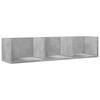 Wall Cabinets 2 pcs Concrete Grey 75 x 18 x 16.5 cm Engineered Wood