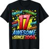 New Comic Style Birthday S 2025 For Boys 17Th T Shirt