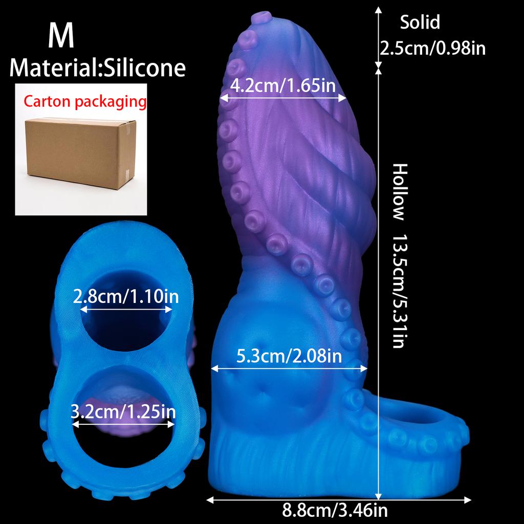 Penis Ring Male Realistic Penis Sleeve Extender Cock Sleeve Dick Enlargement Delay Ejaculation Cock Ring Reusable Condom Sex Toy