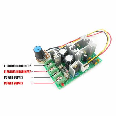 1200W Drehzahlregler 12V/24V/36V/48V/60V DC Motor Lineare Last