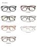 Xunge Retro Tea-Colored Flat Lens Glasses for Women