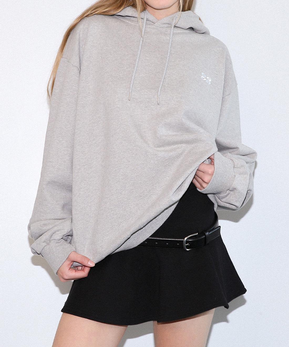 Kissing K-Classic Symbol Hoodie (Gray) Gray