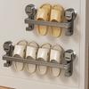 Strong Load-bearing Aluminum Towel Rack Grey Wall Mounted Rack Suction Cup Towel Rack  Bathroom
