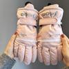 Thick Skiing Gloves Plush Motorcycle Gloves Cycling Equipment Snow Gloves  Winter