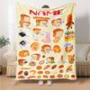 Customiz Name Personality Bread Thief Blanket Soft &Warm Sofa Office Bed Travel Lunch Break Blanket, Gift Suitable for All Seasons