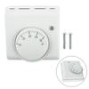 Temperature Switch Thermostat L83 X H83 X T31mm Mechanical Room Temperature Controller White 2-wire ABS Brand New
