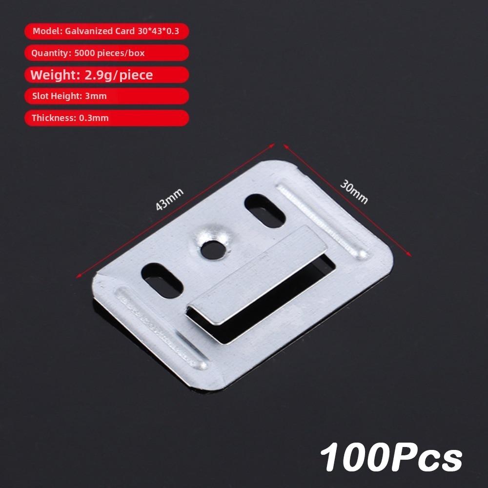 100Pcs Rust Resistant Wall Panel Clips Galvanized Steel Wall Panel Fixing Clamps  Ceiling Cladding
