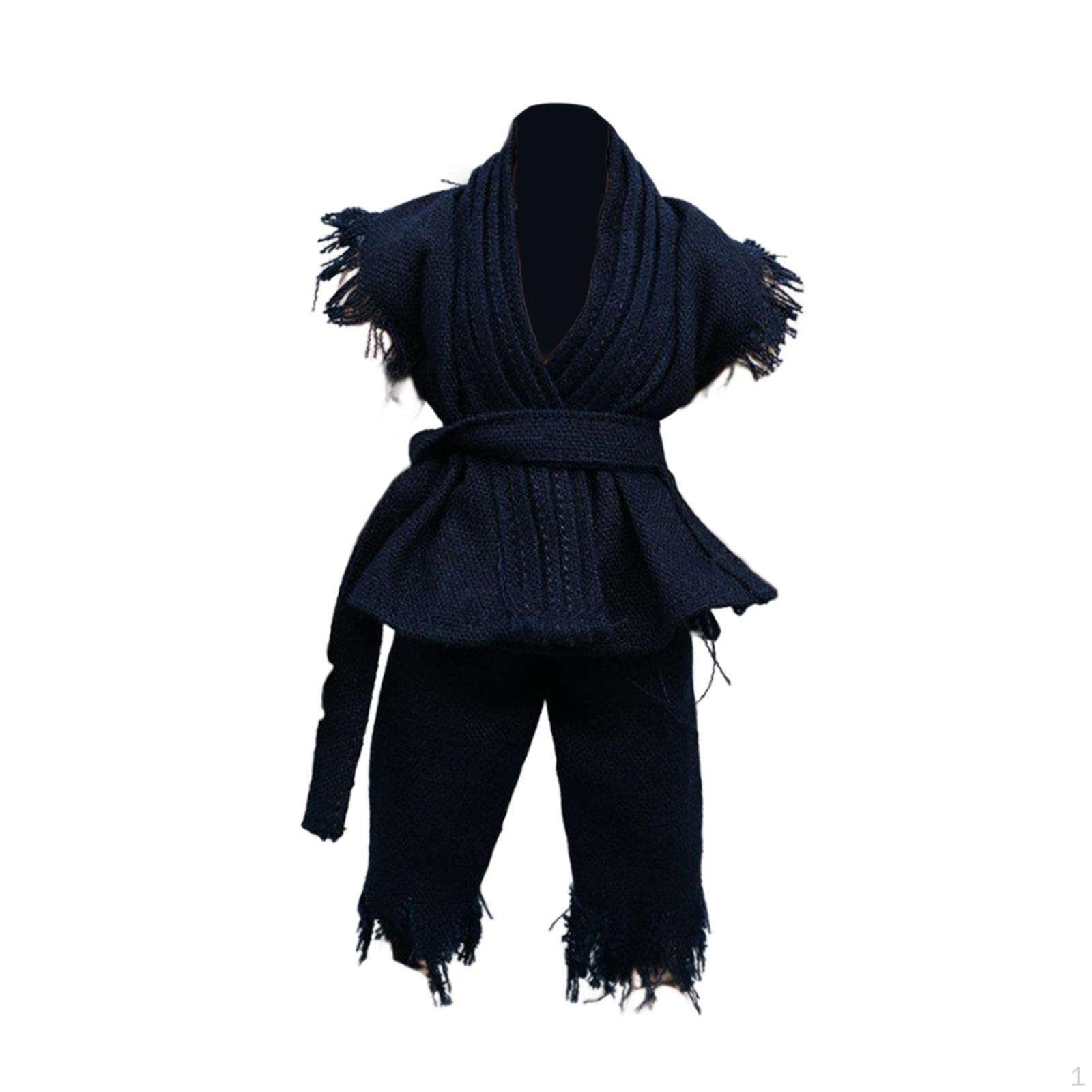 

1/ Figure Clothes Doll Costume Judo Uniform for Men, Fashionable , Trendy Mini Miniature темно-синього кольору
