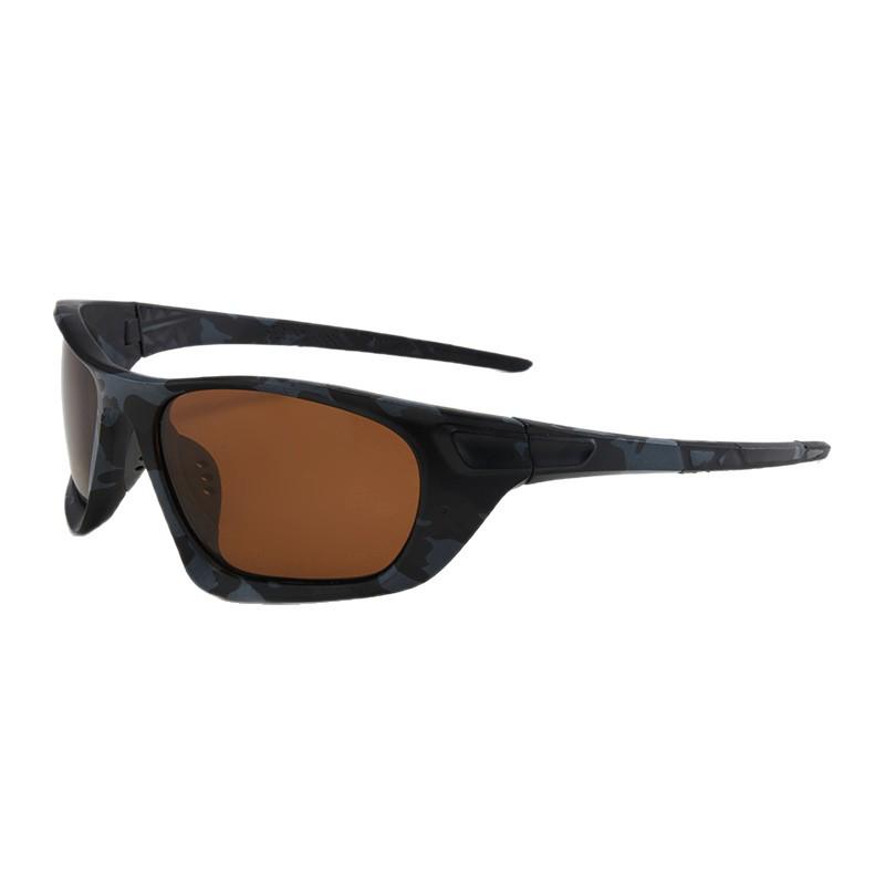 Unisex Polarized Camouflage Sports Sunglasses - Square Frame, Ideal for Cycling, Outdoor Fishing, and Trendy Wear